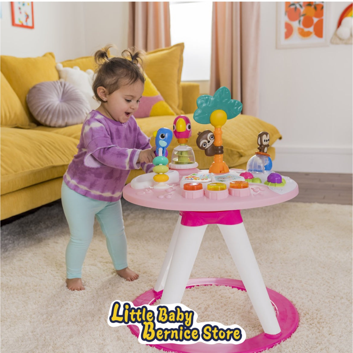 Bright Starts Around We Go 2-in-1 Walk-Around Activity Center & Table