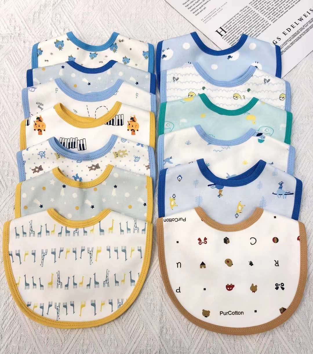 Waterproof bib set of 3