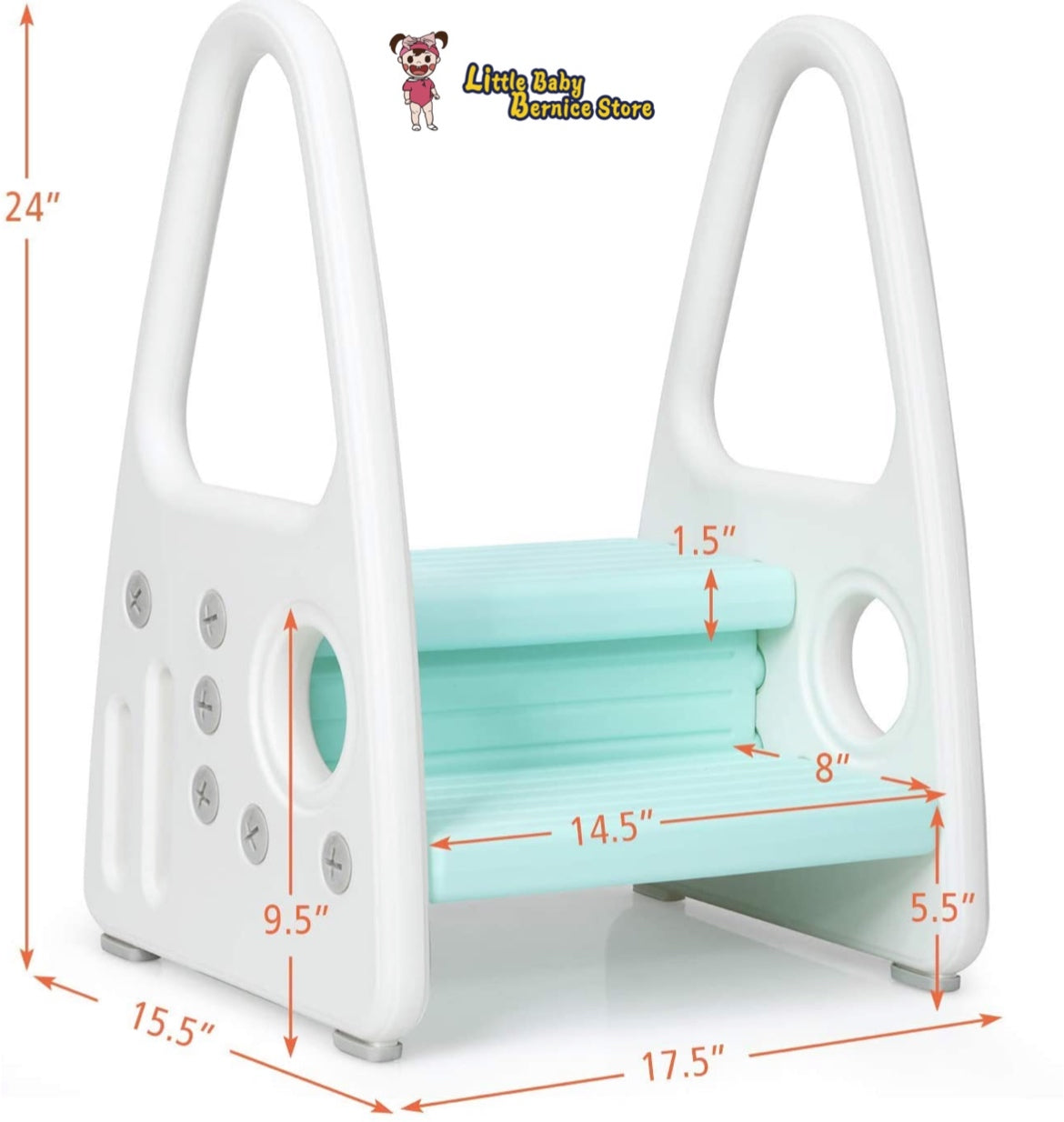 Kids Step Stool with Safety Handle