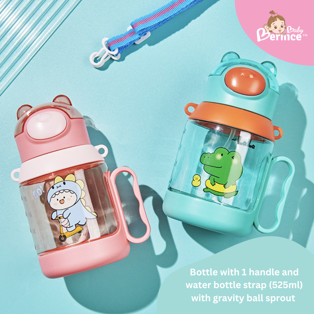 Baby 360 Straw Water Bottle Sippy Cup 525ml