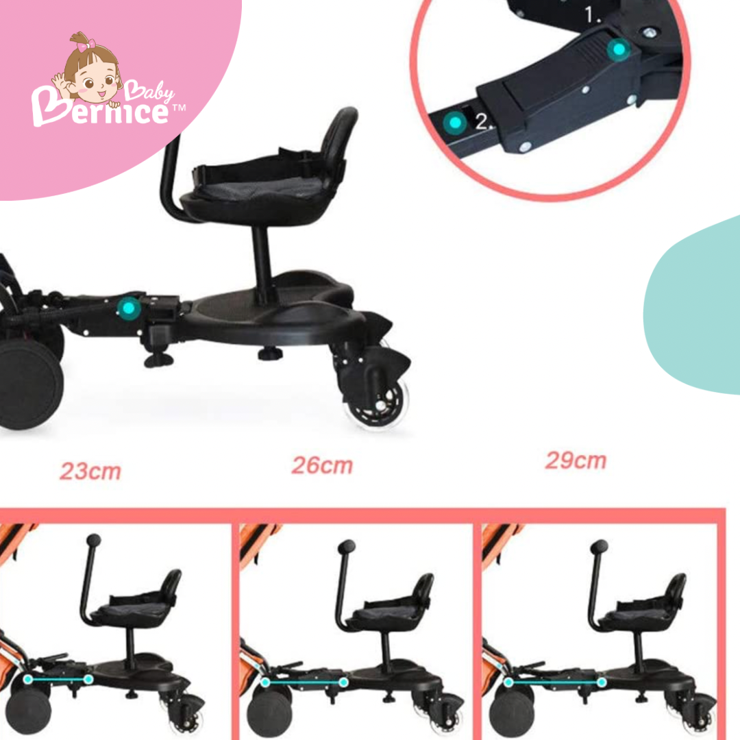 Buggy Board Stroller Standing Board + Saddle | 1-  11years | up to 25kg