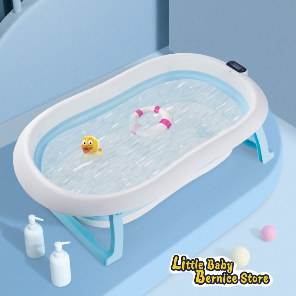 BABY FOLDABLE DIGITAL THERMOMETER BATHTUB