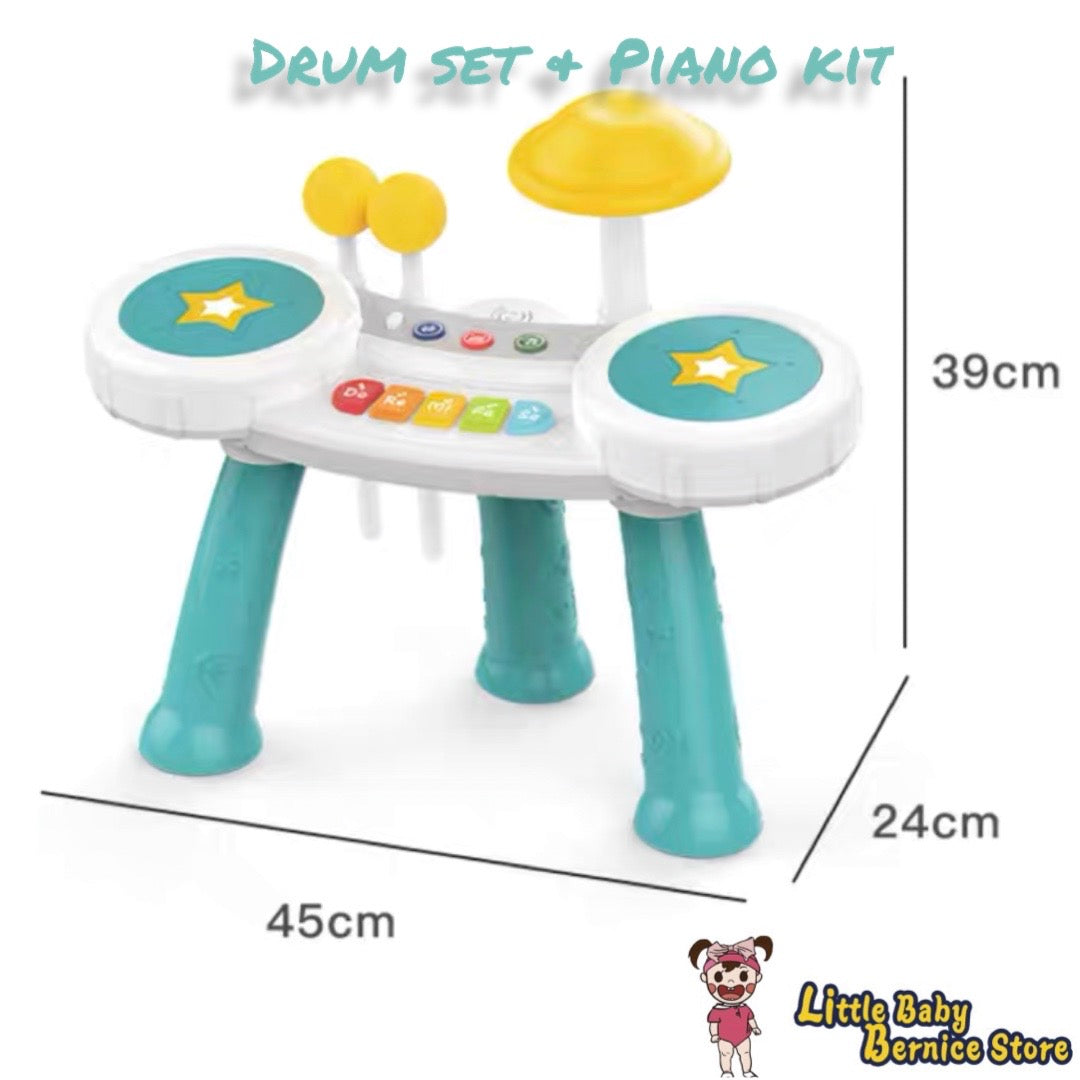 [INSTOCK] Kids Drum Kit and Piano Set