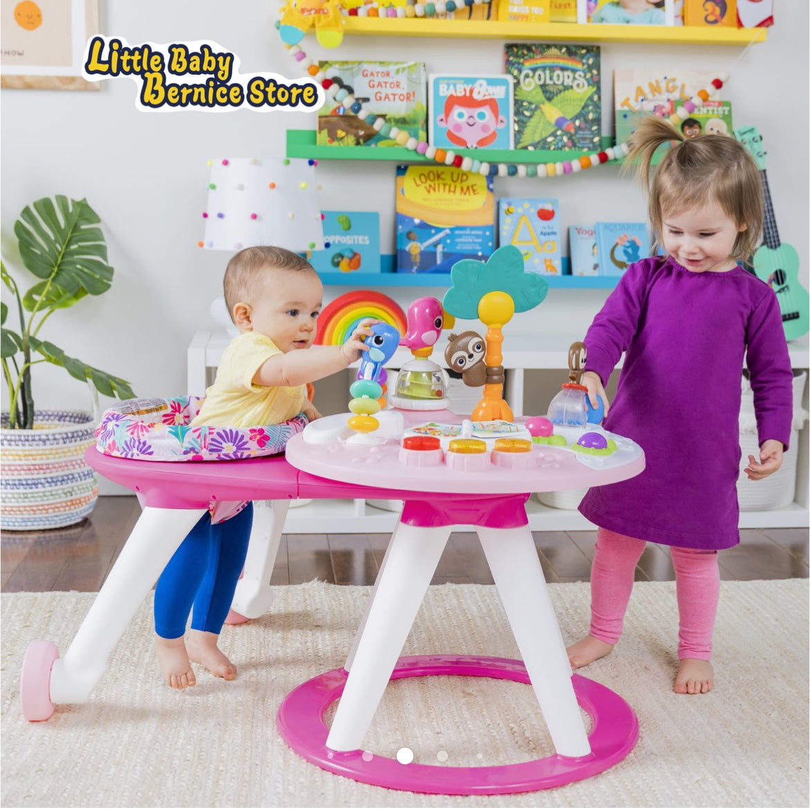 Bright Starts Around We Go 2-in-1 Walk-Around Activity Center & Table