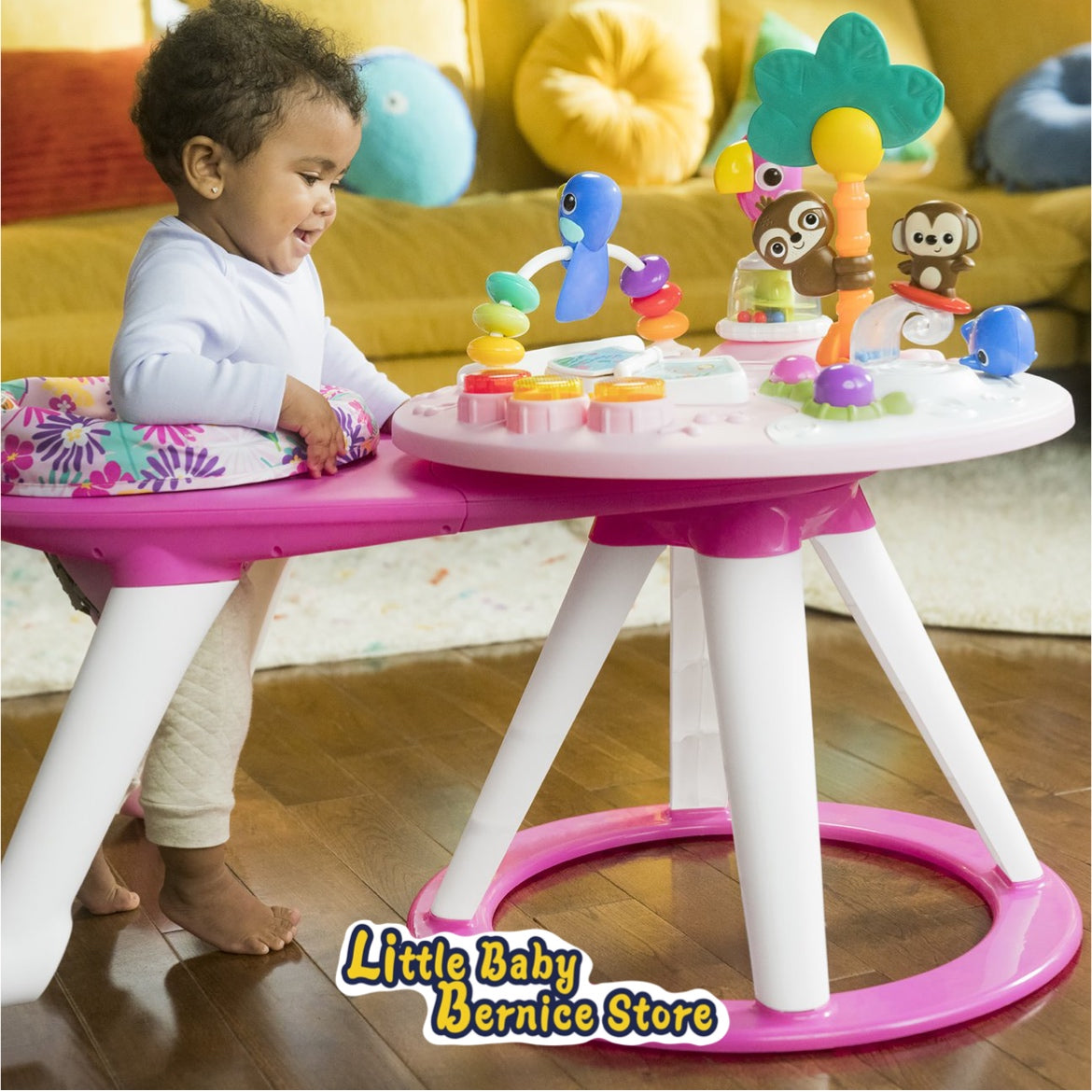 Bright Starts Around We Go 2-in-1 Walk-Around Activity Center & Table