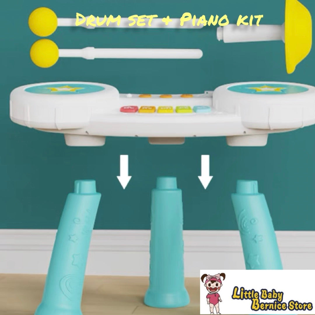 [INSTOCK] Kids Drum Kit and Piano Set