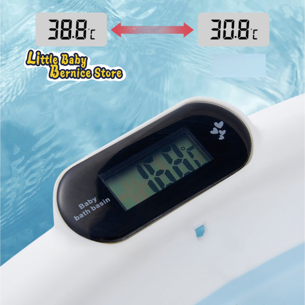 BABY FOLDABLE DIGITAL THERMOMETER BATHTUB