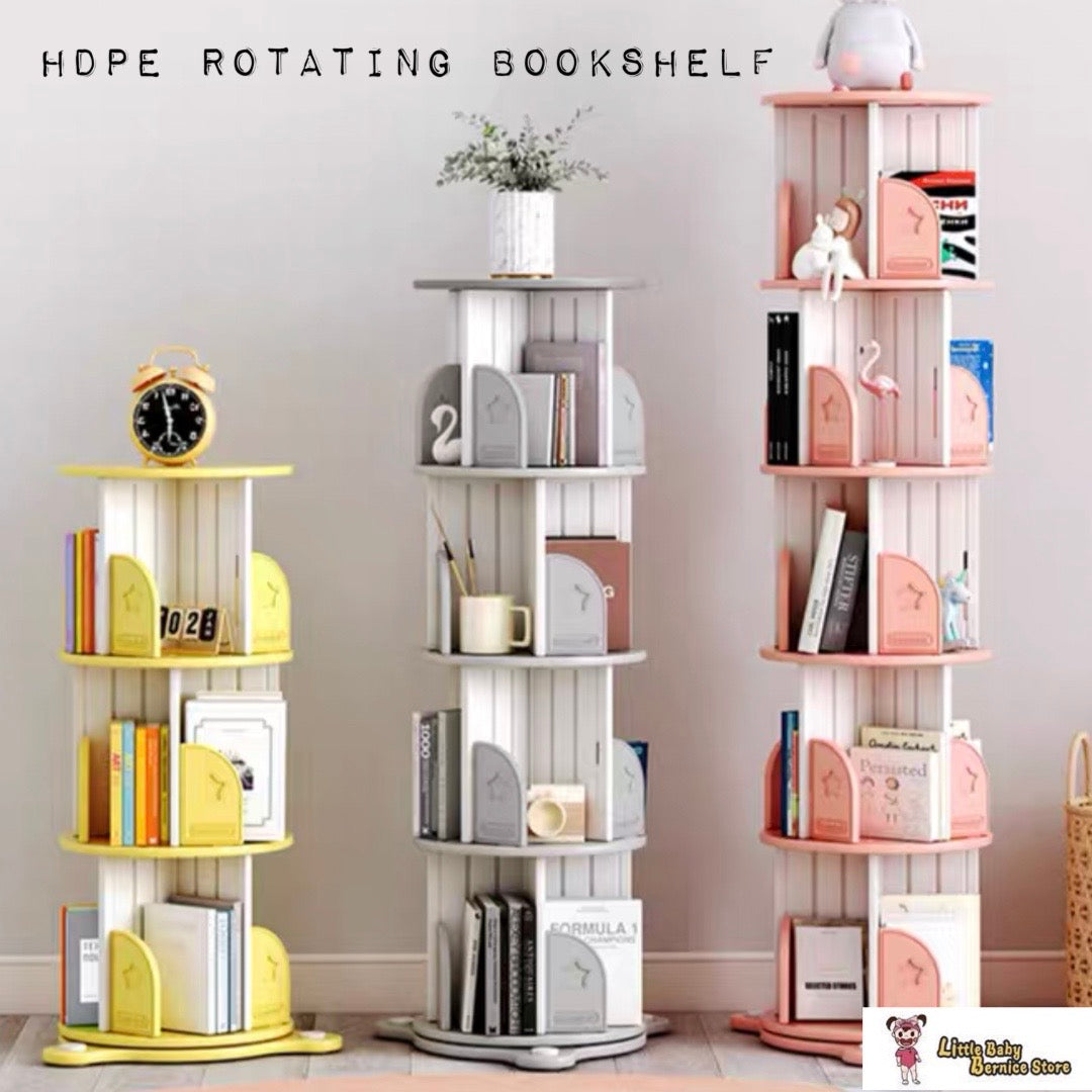 HDPE 360 Degree Rotatable Bookshelf
