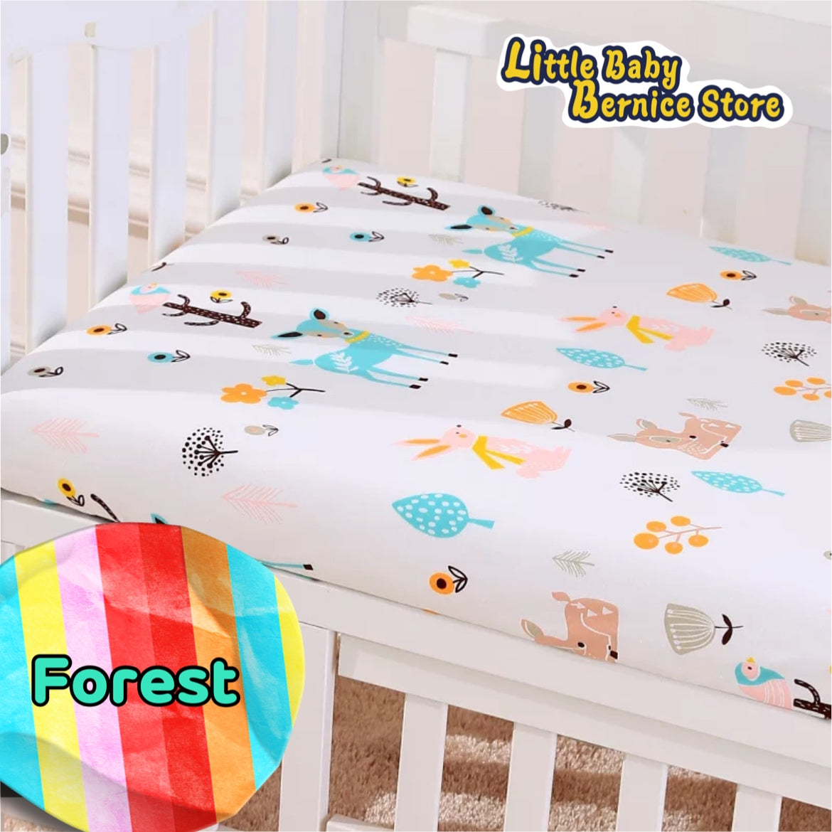 [INSTOCK] Hypoallergenic Cotton Baby Mattress Cover