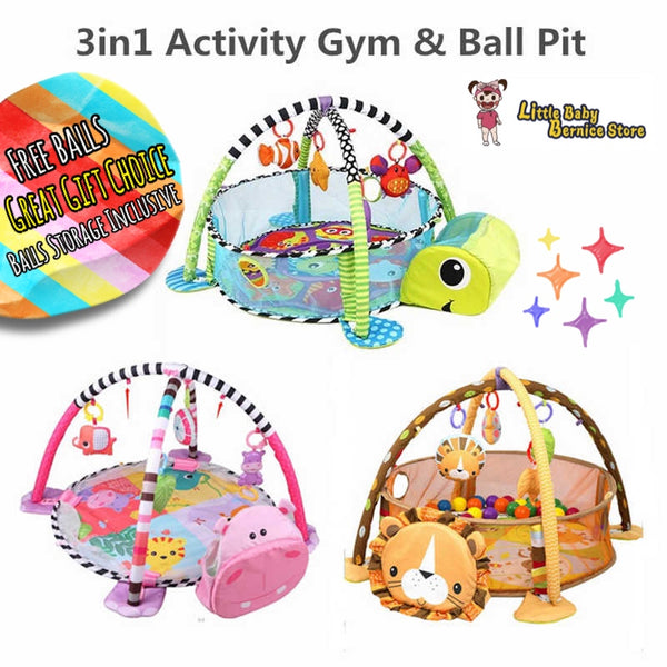 6-in-1 XL Large Baby Activity Gym& Ball Pit - Combination Baby Activity Gym  and Ball Pit