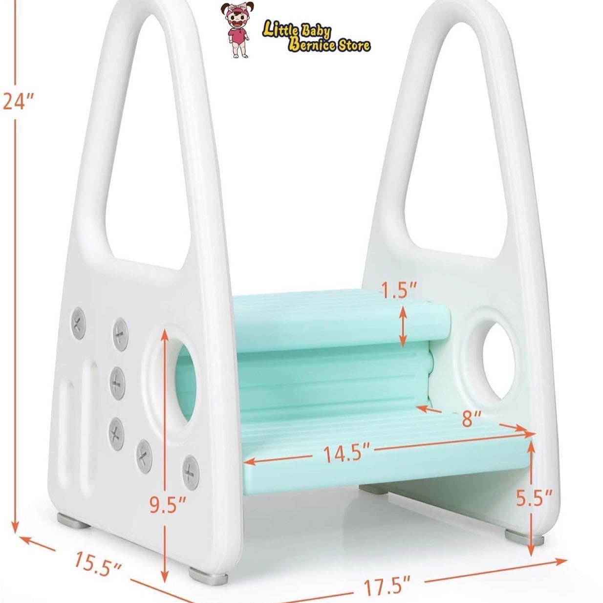 Kids Step Stool with Safety Handle