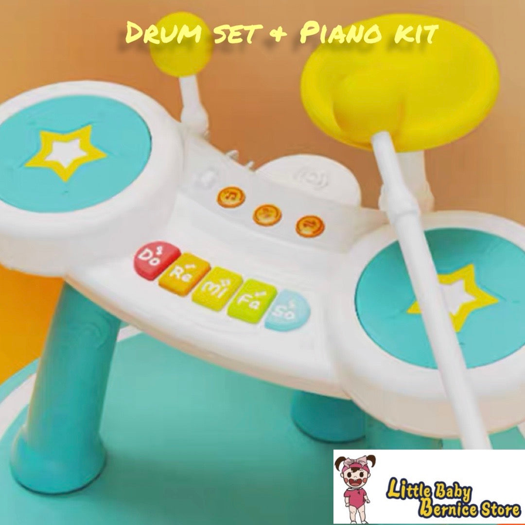 [INSTOCK] Kids Drum Kit and Piano Set