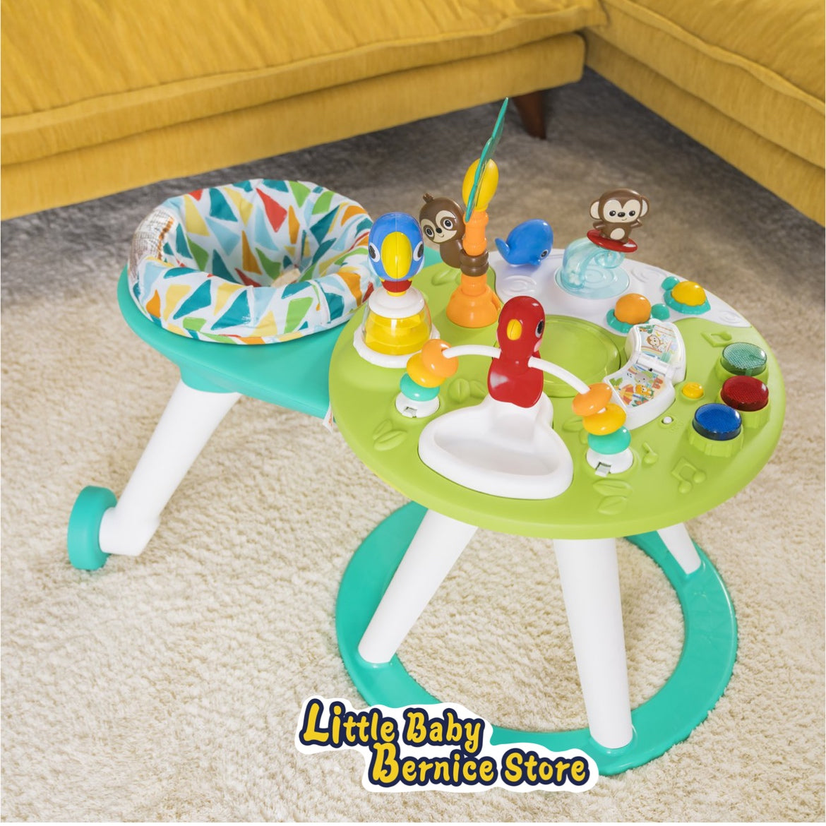 Bright Starts Around We Go 2-in-1 Walk-Around Activity Center & Table