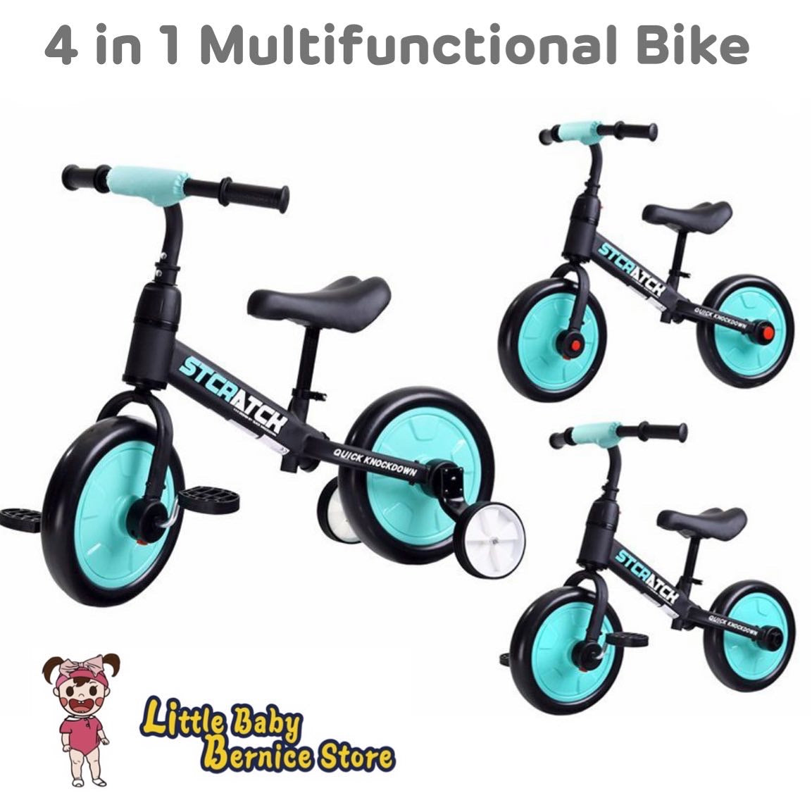 4 in 1 Multifunctional Balance Bike – LittleBabyBernice BabyStore