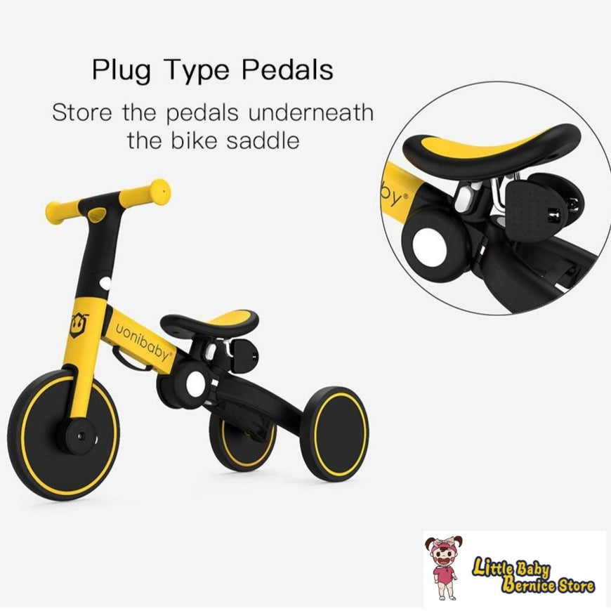 Uonibaby 4 in 1 Foldable Balance Bike