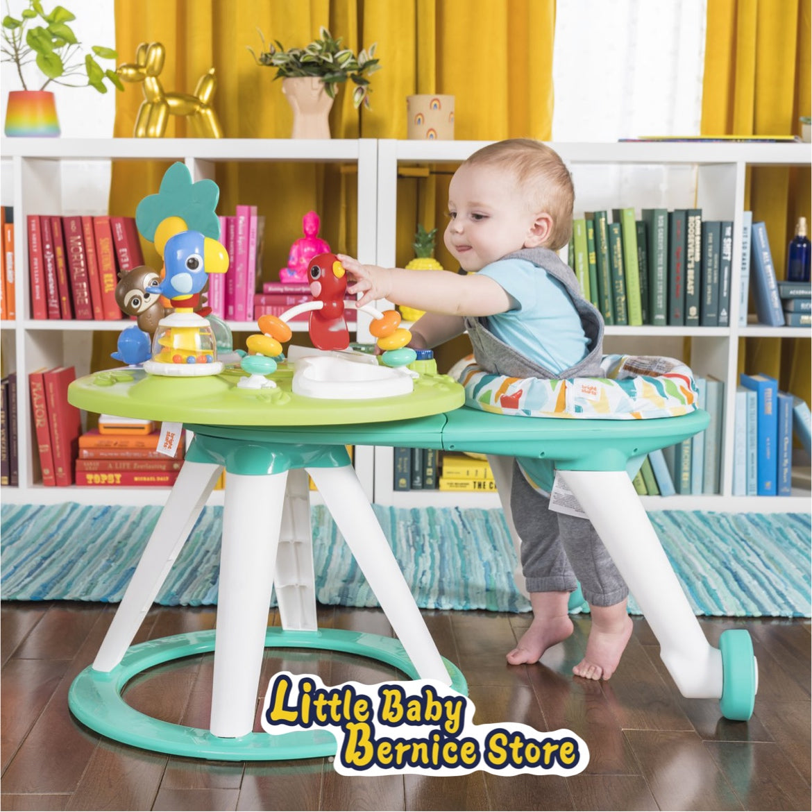 Bright Starts Around We Go 2-in-1 Walk-Around Activity Center & Table