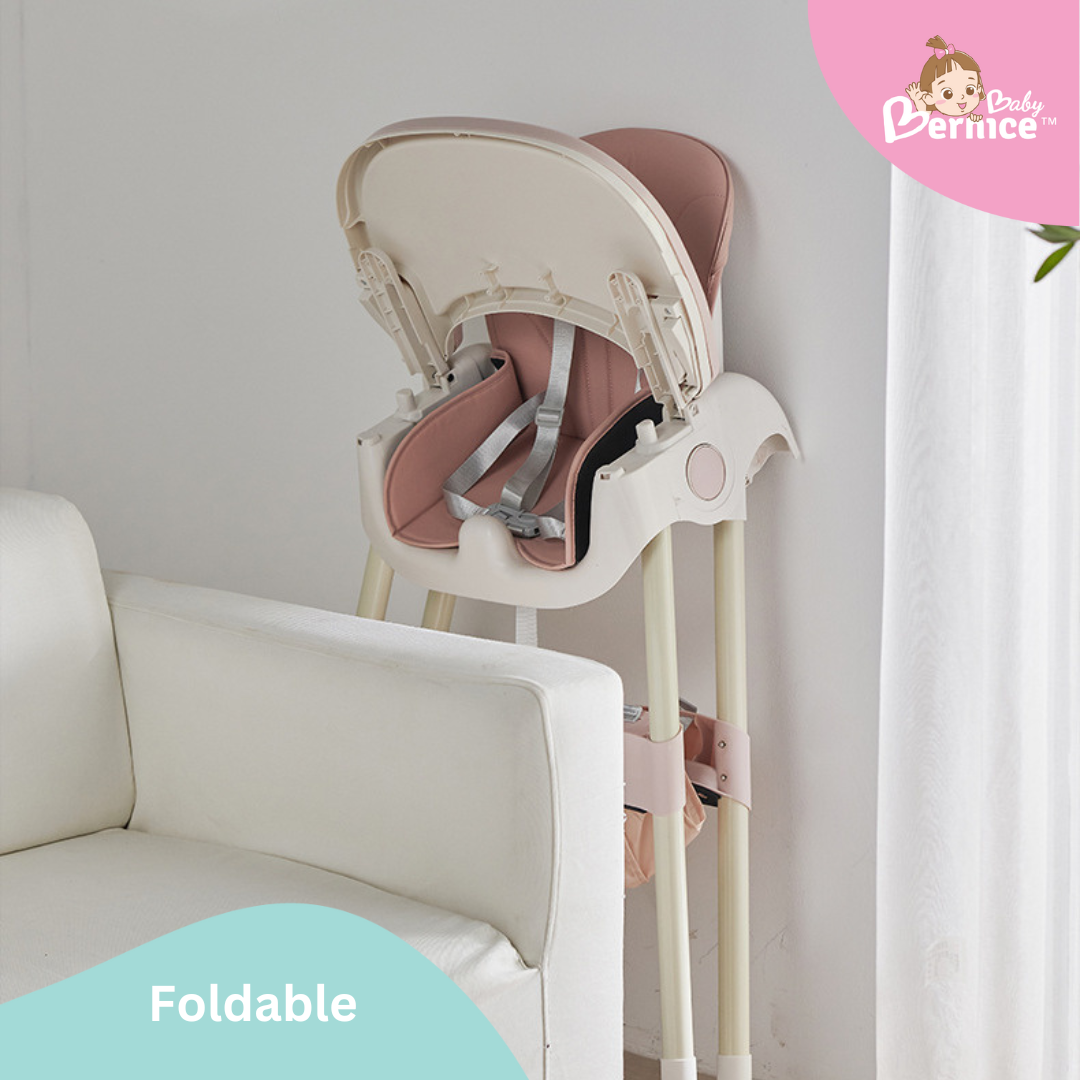 Littlebabybernice Upgraded Foldable Multi-Function High Chair with Rocker Function