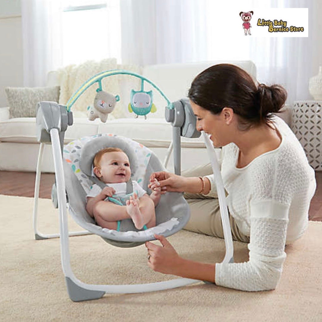 Ingenuity™ Fanciful Forest Comfort 2 Go Portable Swing in Grey