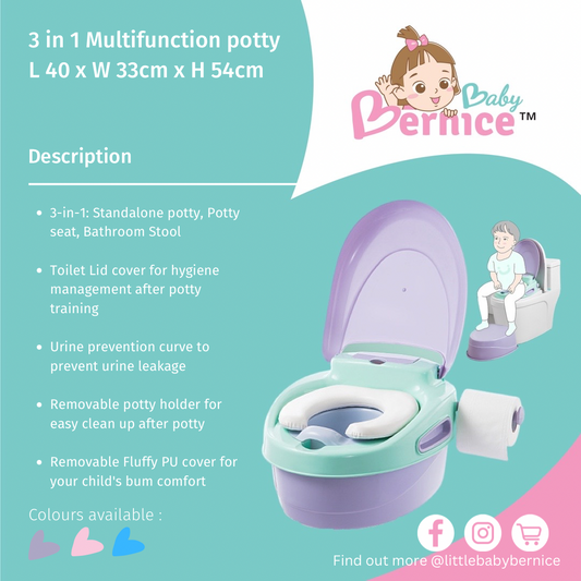 3-in-1 Multi Potty Toilet Seat & Step Stool