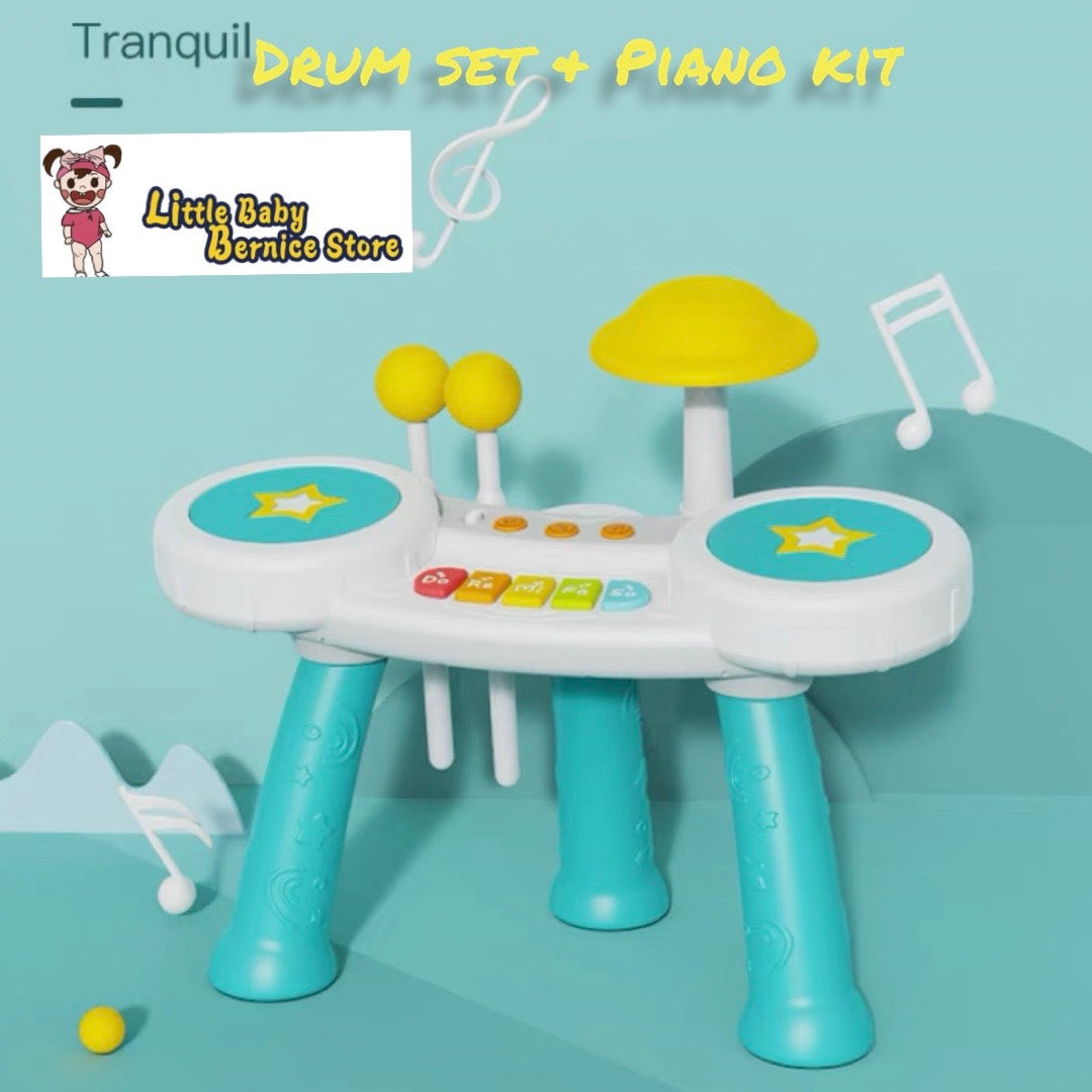 [INSTOCK] Kids Drum Kit and Piano Set