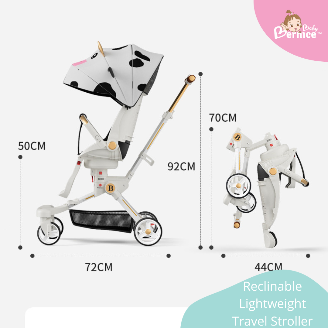 Reclinable Dual Facing Travel Stroller