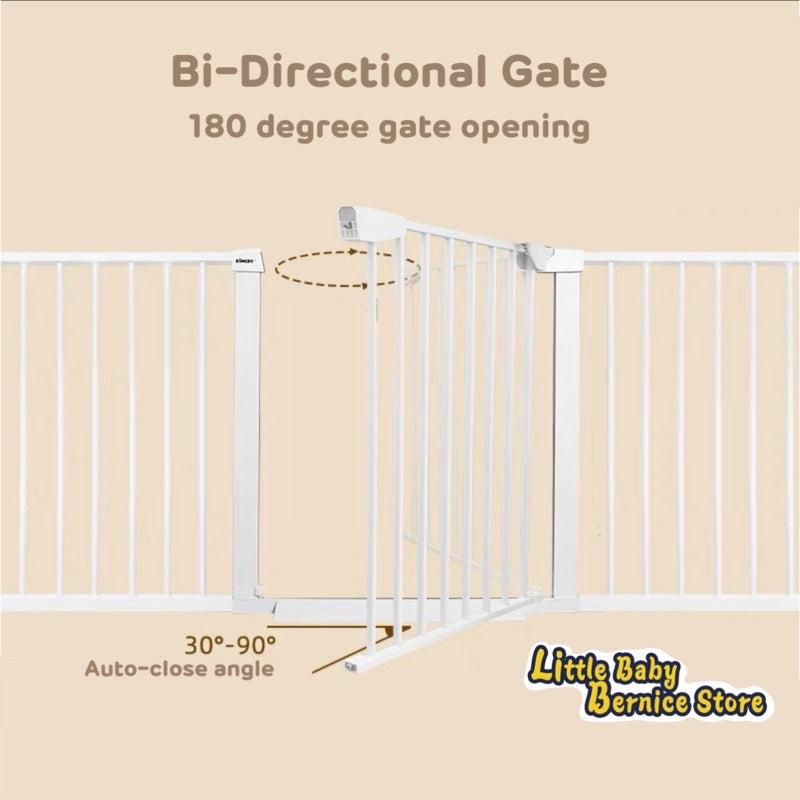 White Metal Baby Safety Gate / Pets Safety Gate