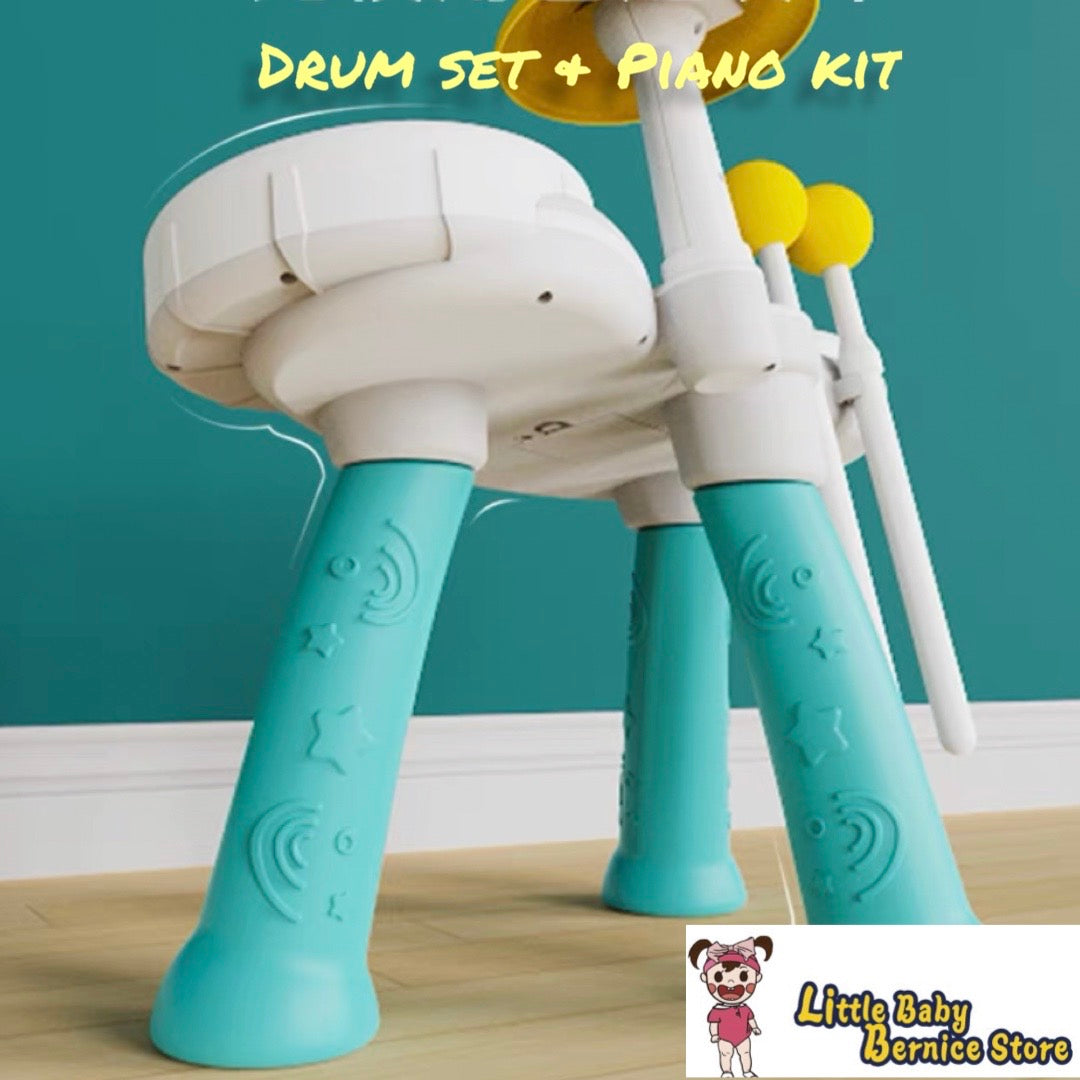 [INSTOCK] Kids Drum Kit and Piano Set